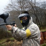 apuntando paintball en asturias