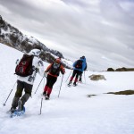 raquetas de nieve en picos de europa