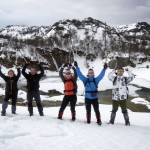 raquetas de nieve en picos de europa