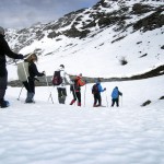 raquetas de nieve en picos de europa