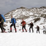 raquetas de nieve en picos de europa