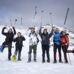 raquetas de nieve en picos de europa