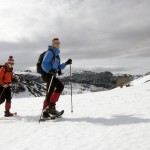 raquetas de nieve en picos de europa