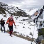 raquetas de nieve en los lagos, asturias