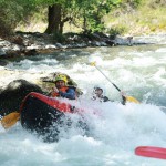 canoaraft en el sella, asturias