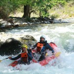 canoaraft en el sella, asturias