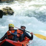 canoaraft en el sella, asturias