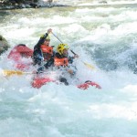 canoaraft en el sella, asturias