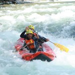 canoaraft en el sella, asturias