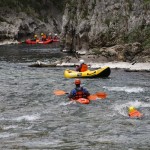 canoaraft en el sella, asturias