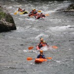 canoaraft en el sella, asturias