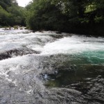 canoaraft en el sella, asturias