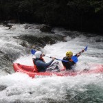 canoaraft en el sella, asturias