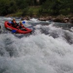 canoaraft en el sella, asturias