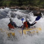 canoaraft en el sella, asturias