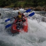 canoaraft en el sella, asturias