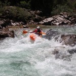 canoaraft en el sella, asturias
