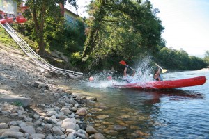 descenso del rio sella en canoa