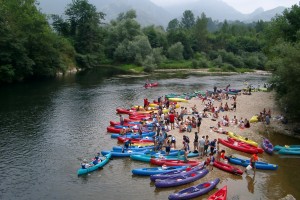 descenso del sella en canoa, asturias