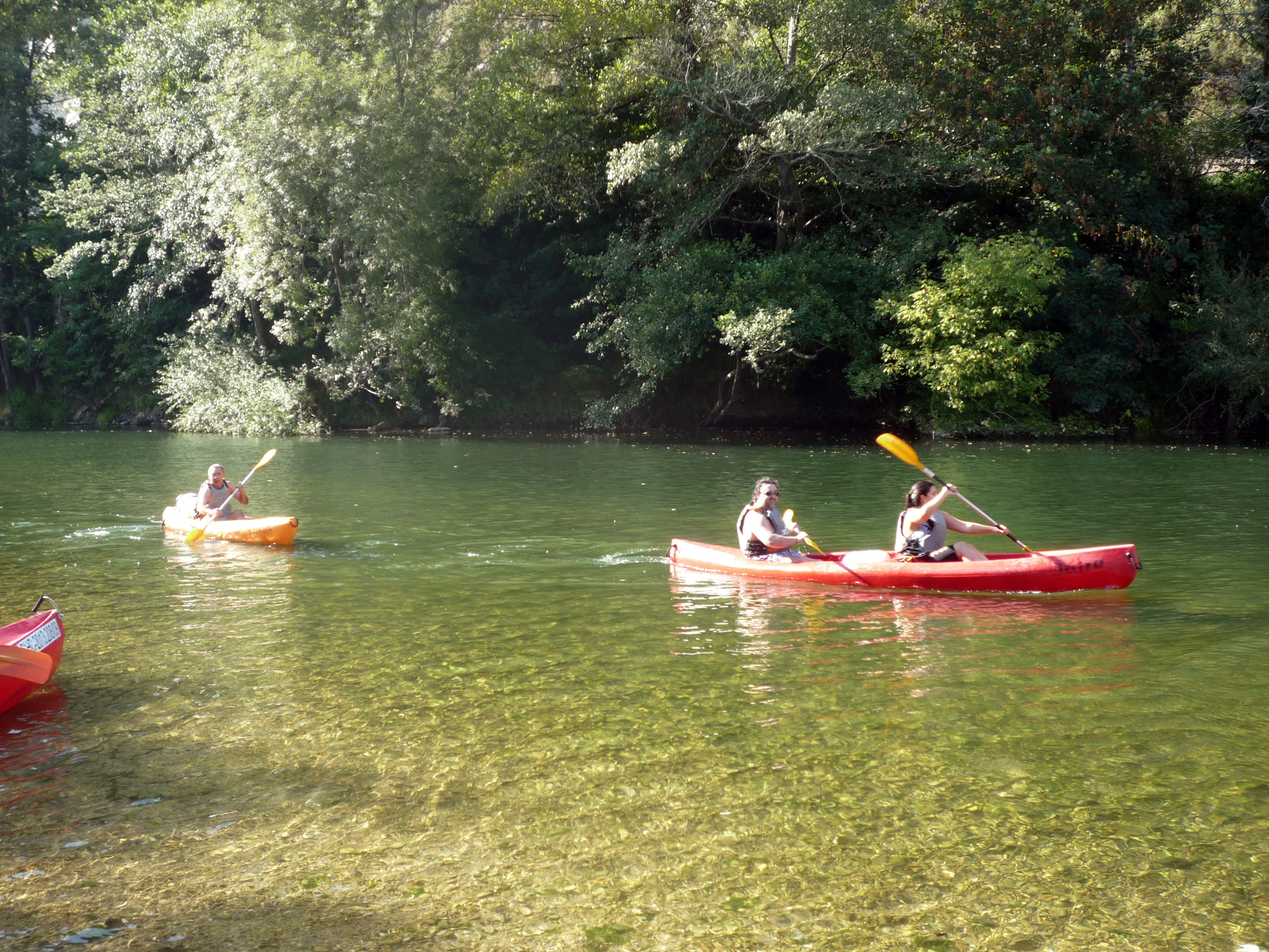 descenso del sella en canoa, asturias