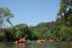 descenso del rio sella en canoa