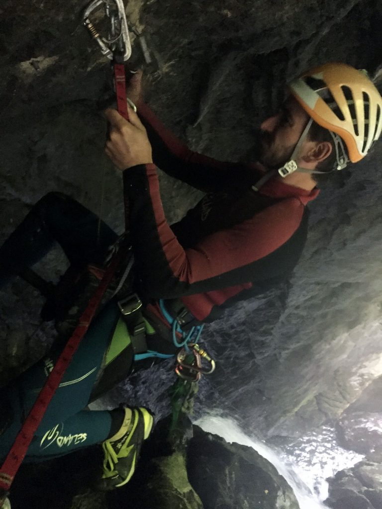 Reequipación en el barranco de Viboli 4/9/2017